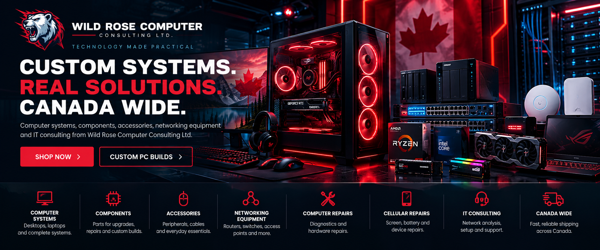 Wild Rose Computer - Custom systems, networking, components and IT solutions across Canada
